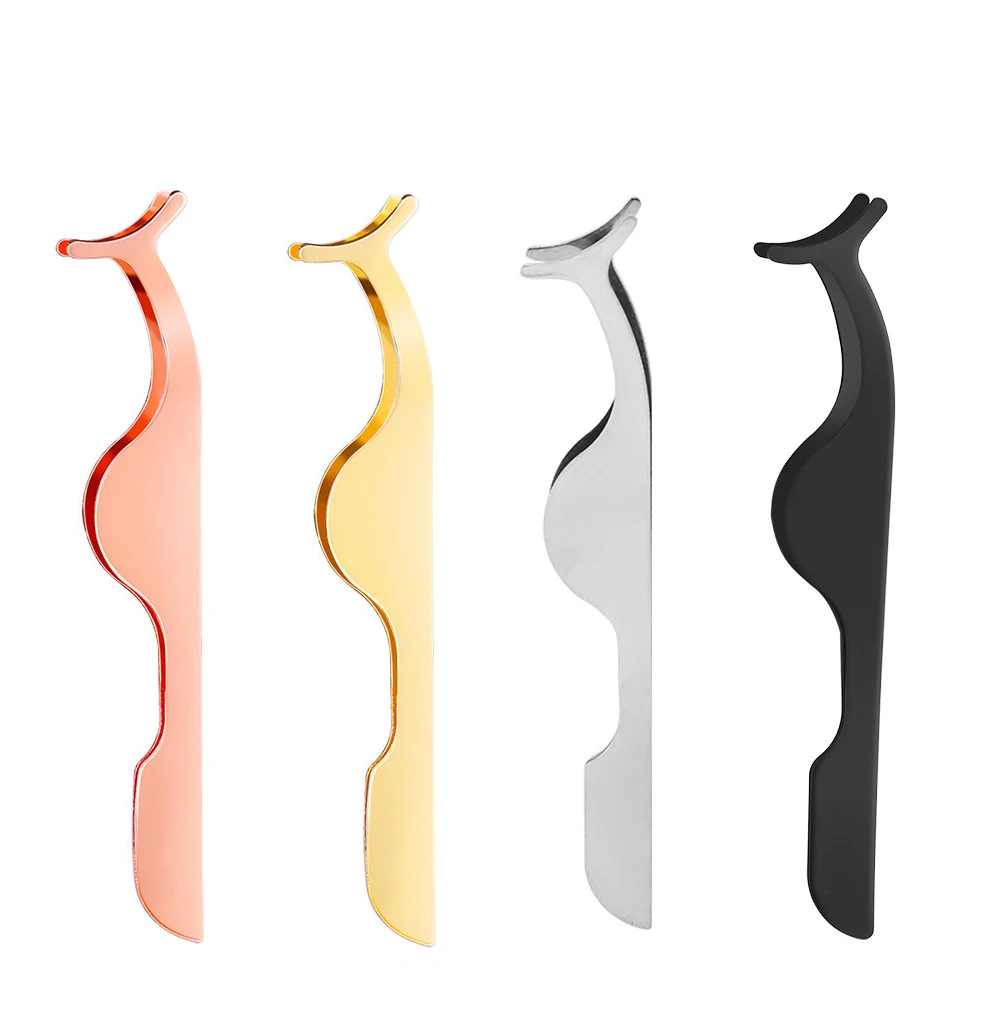 Пинцет для бровей и ресниц из нержавеющей стали с индивидуальным логотипом