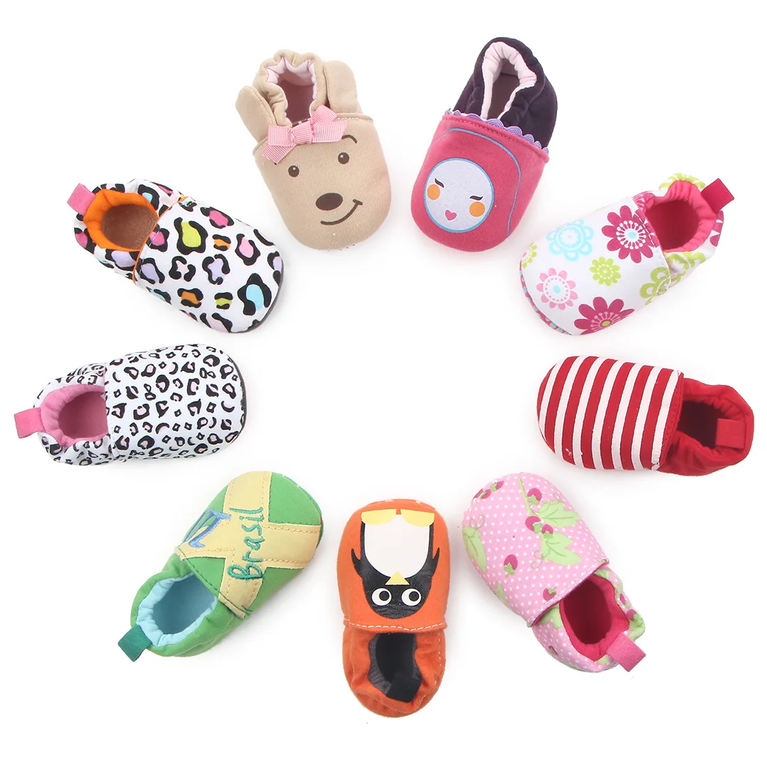 
Spring and autumn new baby anti-drop heel elastic toddler shoes baby shoes soft sole shoes 