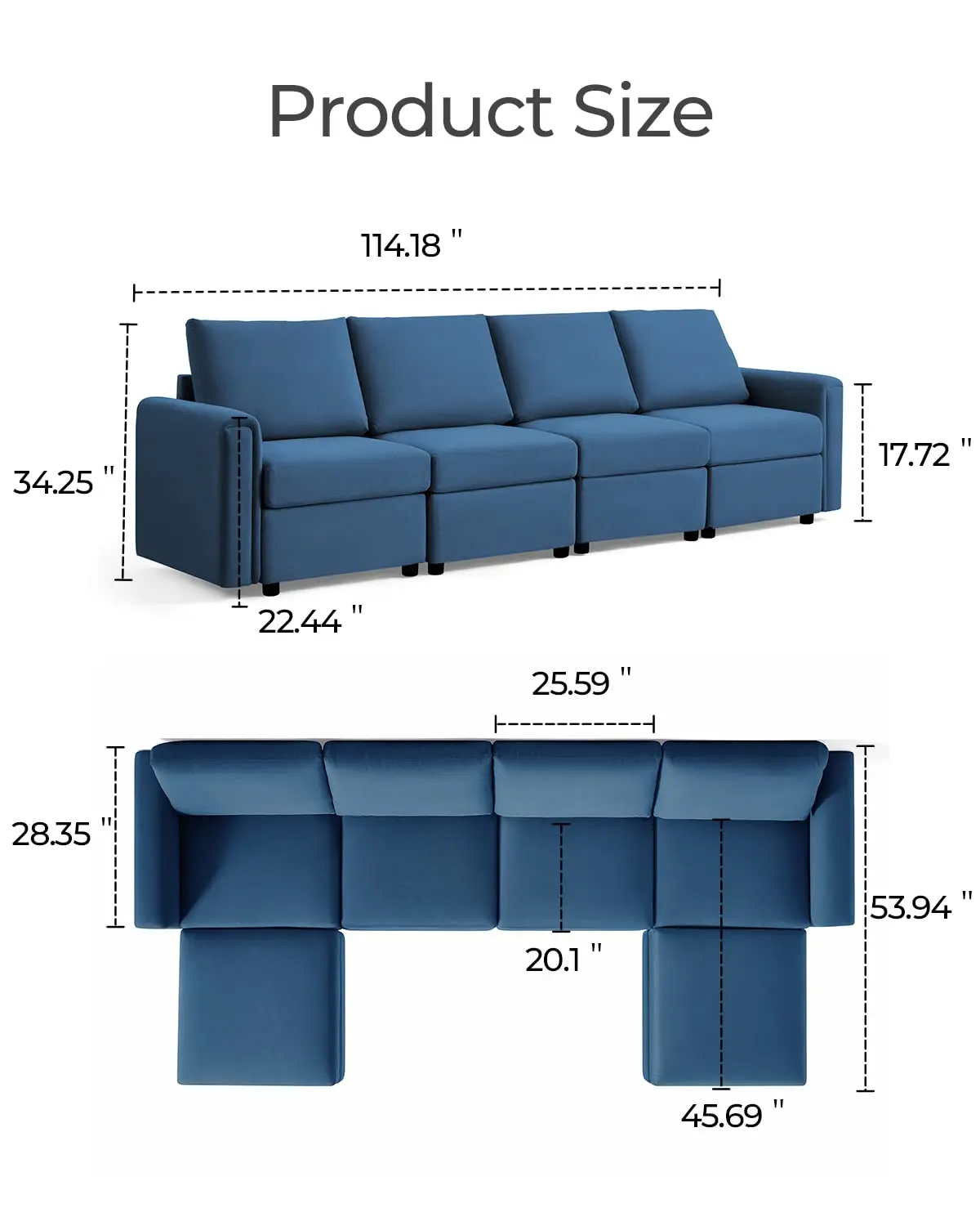 6 Seat Oversized Convertible U Shaped Modular for Living Room with Storage Sectional Sofa Couch Memory Foam