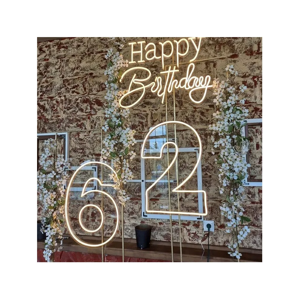 Winbo  Customized Neon Signs led neon light for advertising use flex happy birthday  neon