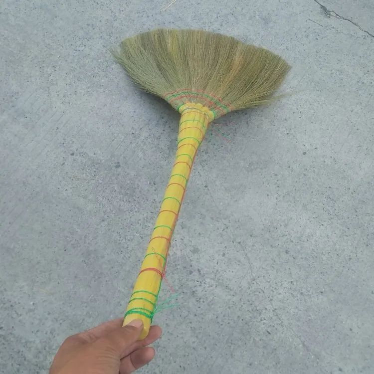 Soft Miscanthus Broom Household Hand Made Angle Brooms Natural Environmental Protection Hand Brooms