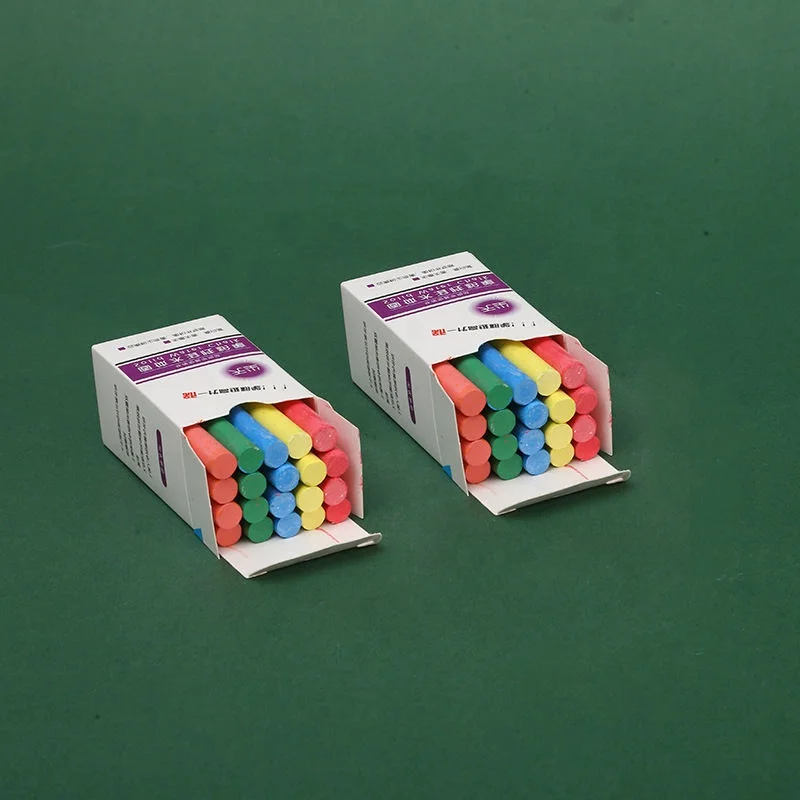 Top Sales White Colors Chalk Blackboard Erasable Paint 20Pcs  Colors Dustless Chalk For Kids Use