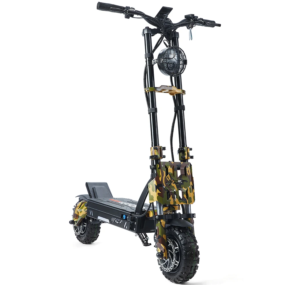 GSPACE Mars 11 GT EU Stock Dual Motors 11-дюймовый вездеходный электрический скутер полностью защищенный отсек для летучих мышей с огнетушителем