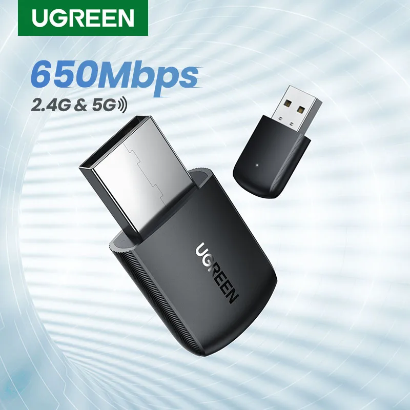  Wi-Fi адаптер Ugreen 650 Мбит/с USB 2 4/5