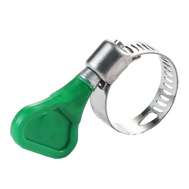 8mm 12.7mm bandwidth American type Perforated band Hose clamp with butterfly handle
