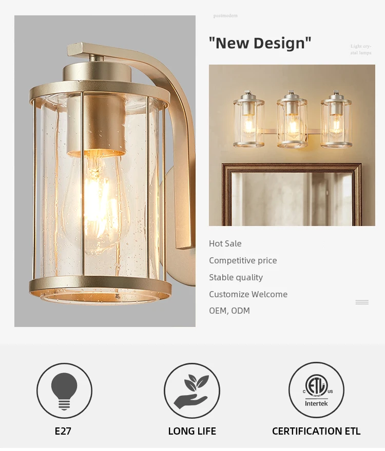 Modern Luxury Home Decor Wall Sconce High Grade Pearl Silver Iron Glass Wall Lamps For Bedside Bedroom Bathroom