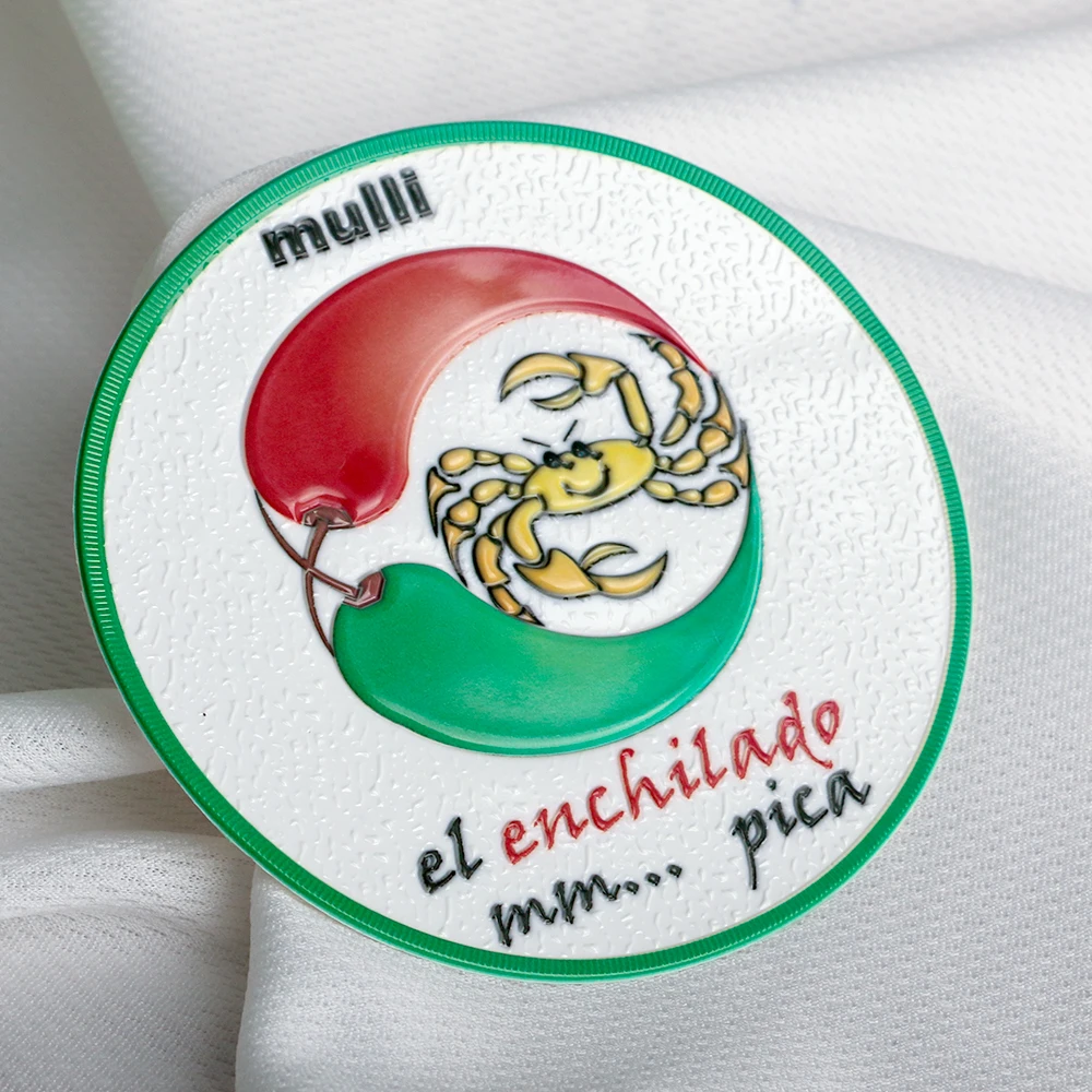 Wholesale Custom Sportswear Patches Design TPU Badges with Embossed 3D Football Team Club Patches