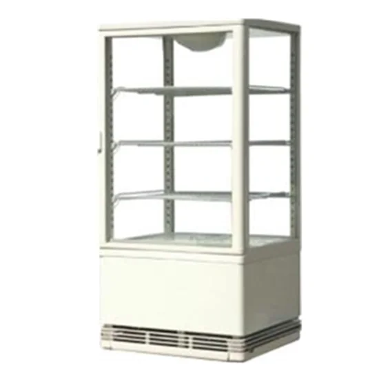 Коммерческая стеклянная дверь 60 л, холодильная витрина, четырехсторонняя столешница, дисплей, охладитель, холодильник для холодного напитка