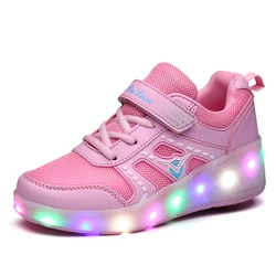 Usb Charge Light Wheel Roller Skate Shoes Toddler Fitness Exercise Drop Shipping