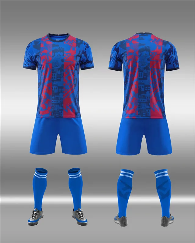 Dropshipping team soccer wear sublimation printed football jersey soccer