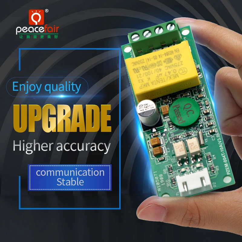 Peacefair PZEM-004T 220V TTL Modbus Ammeter Voltmeter Voltage Power Kwh Meter Wattmeter AC Electric Energy Monitoring Module