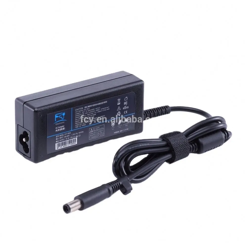 
Desktop Travel Power Supply Laptop Adapter for Hp High Quality 65w 18.5v 3.5a DC 2 Prong, 3 Prong Plug in PC Fireproof Material 