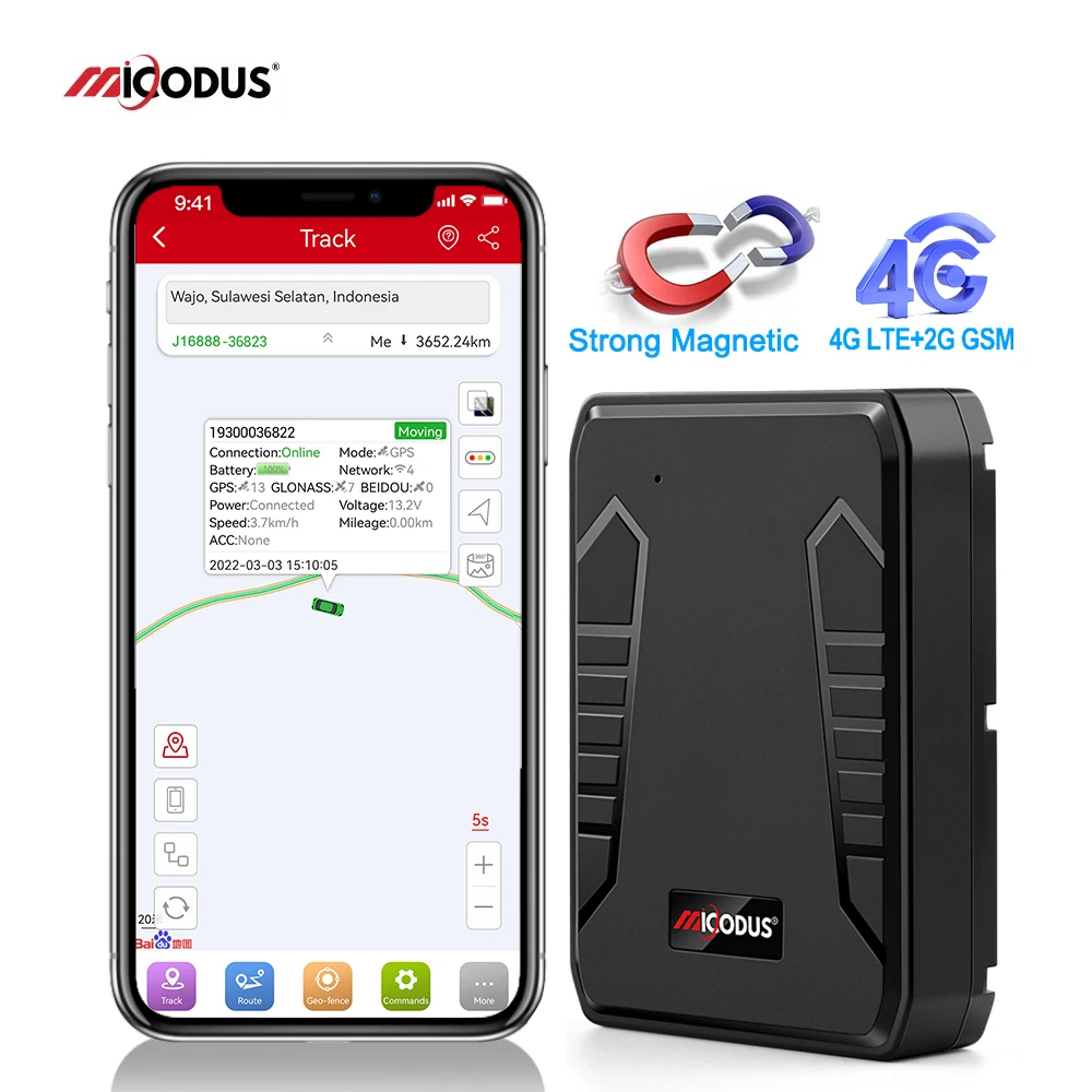 Магнитный Gps-локатор MiCODUS ML808G, 10000 мАч