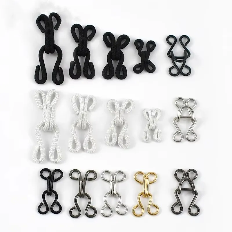 Deepeel CN422 16mm Metal Invisible Hook Button Pants Adjuster Buckle Trousers Skirt Jacket Underwear Sewing Garment Accessories