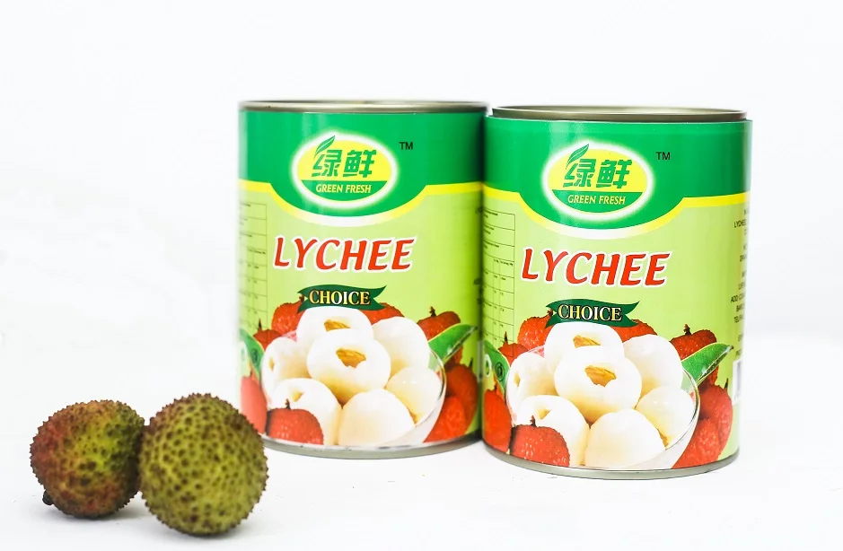 Chinese  supplier new season  factory supplier 567g canned fruit in tin pachage canned lychee / lichee whole in syrup