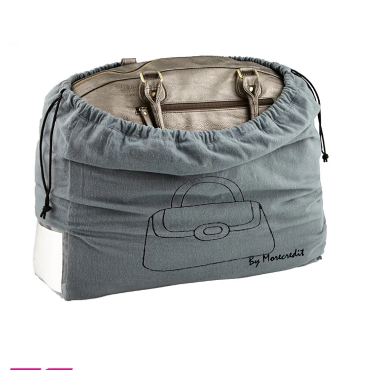 
Custom Yellow Flannel Dust Bag For Handbag 