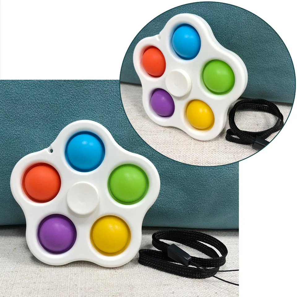 Sensory Mini Flying Fidget Spinner Handheld Rotatable Finger Keychain Hot Product for Kids