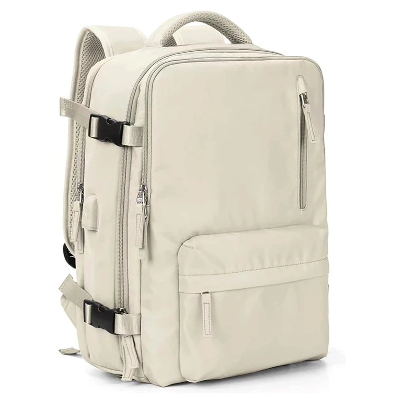 Laptop Flight Approved College Nurse Bag Carry On Backpack Hiking Backpack Business Daypack with USB Charging Port & Shoe Pouch