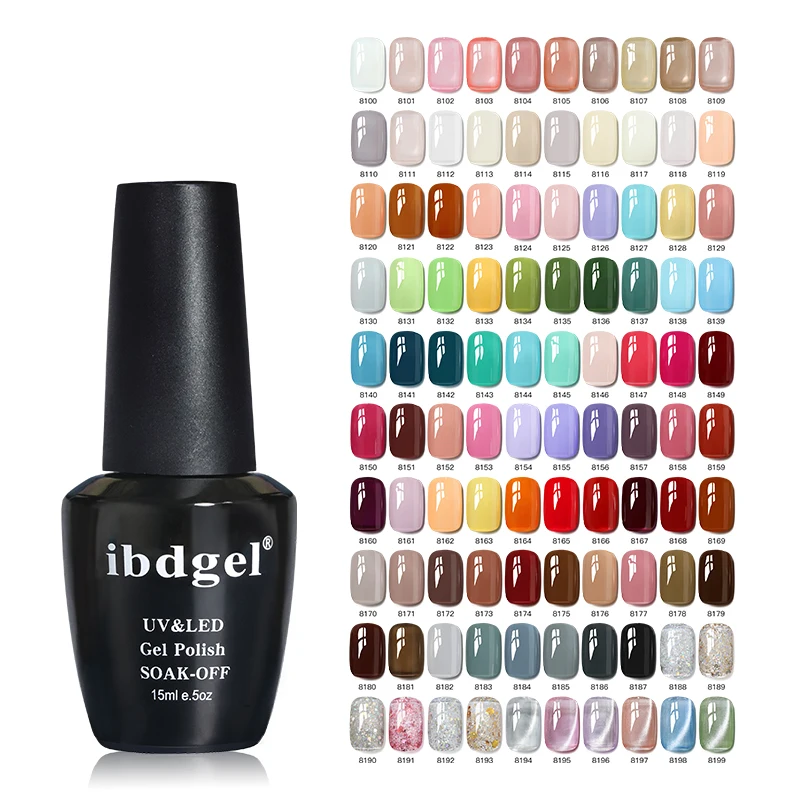 2024 OEM Wholesale 100 colors  Gel Nail Polish Set Nail Beauty Salon Use 15ml UV Private Label Gel Polish
