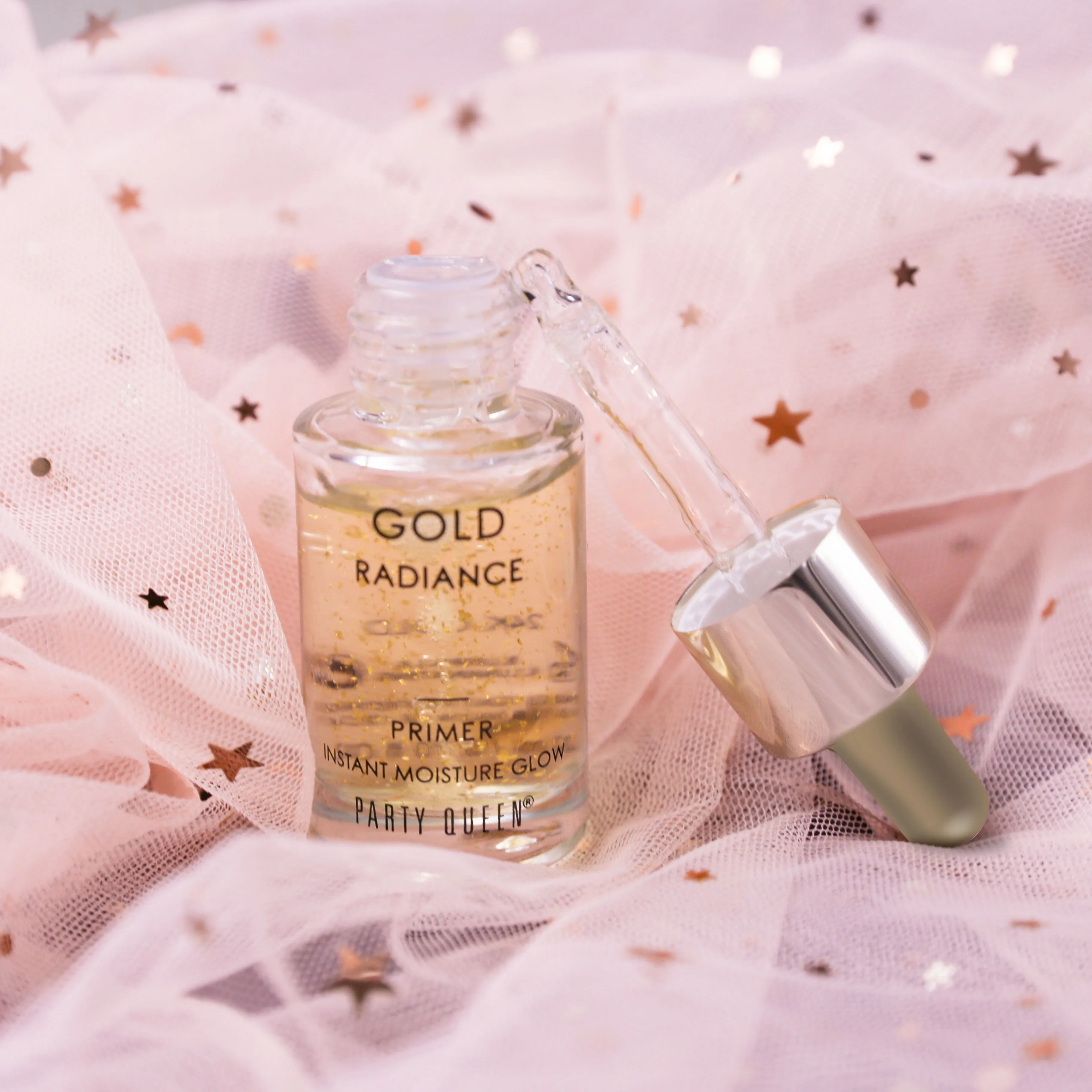 PARTY QUEEN 24K Gold Primer Instant Moisture  Glow oil  control lasting essential oil manufacturer