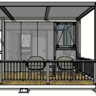 Holiday cottage Modular Building Container Room Minimalistic Homestay Prefabricated House Air Bnb Prefab Home ADU Wild Hotel  Vi