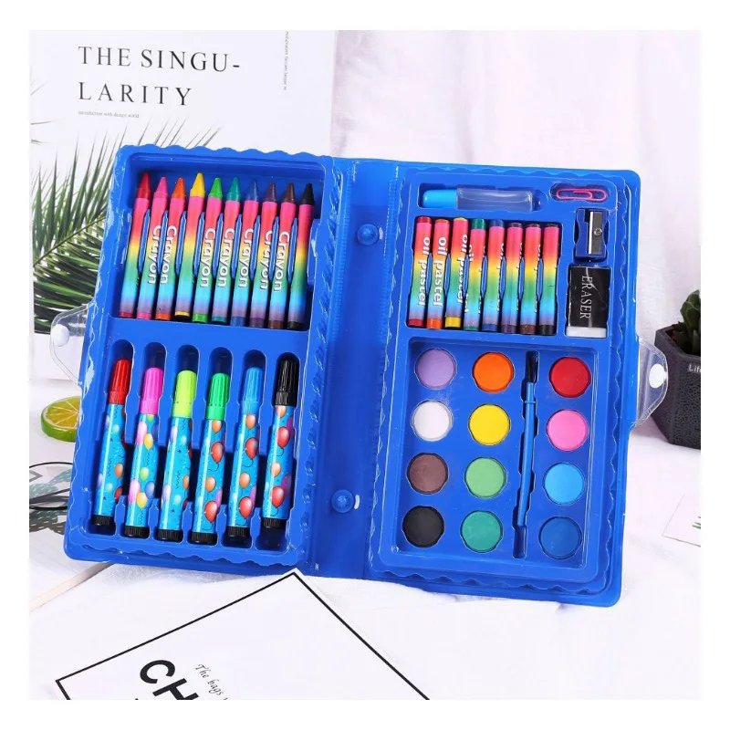 2023 new product custom crayon color pencil pastel stationery set for kids school supply with logo printing
