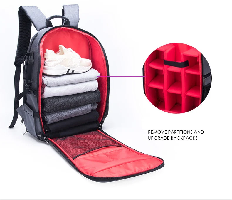 Digital Gear Camera Bags Photography Waterproof Shockproof Camera Shoulder Backpack Bag