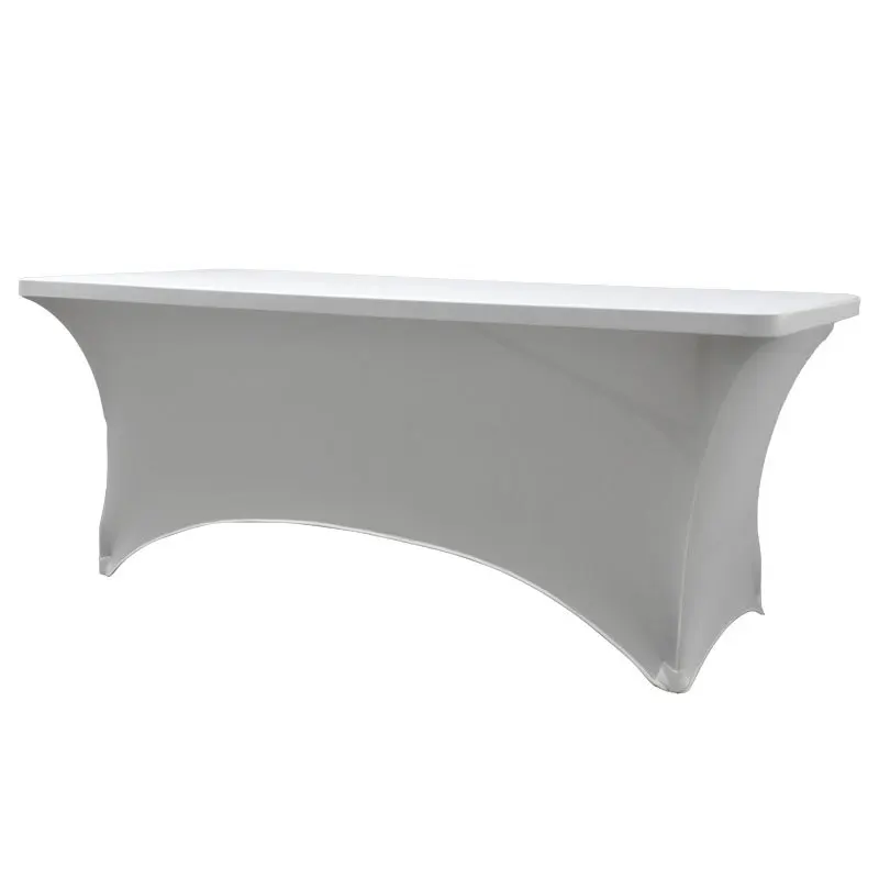 Wholesale Rectangular Fitted Spandex Tablecloths Wedding Party Patio Table Covers Event