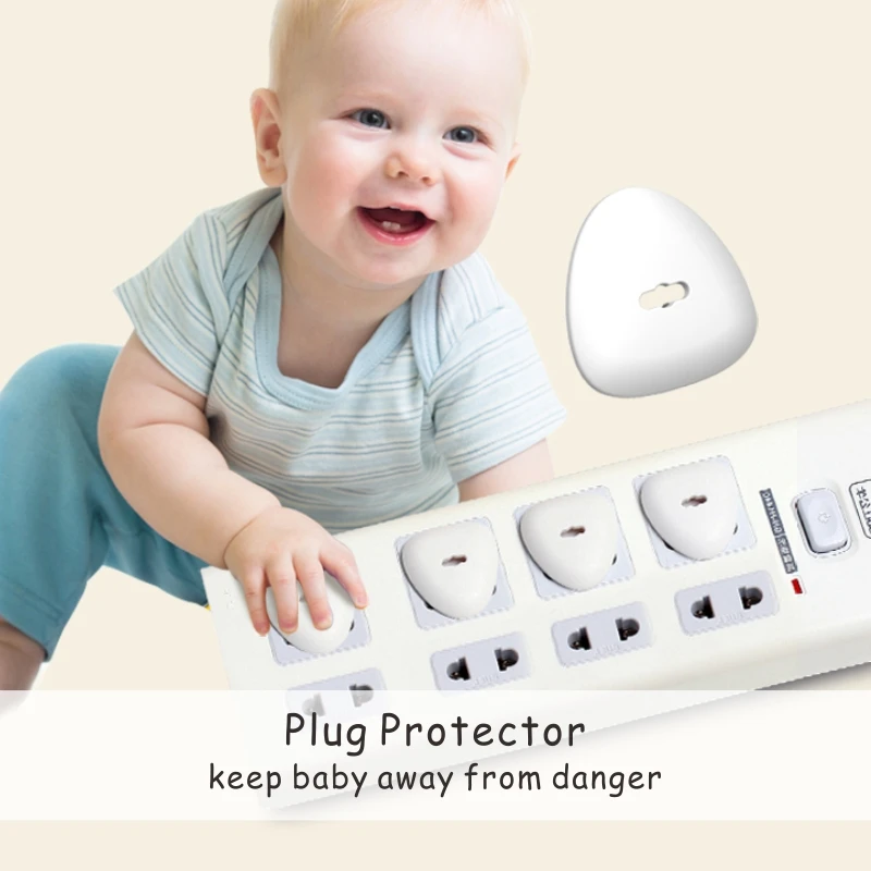 Trendy Plastic ABS baby safety outlet cover power socket protector white plug protectors