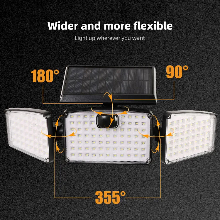 IP65 Certified Durable Outdoor Solar Wall Lights CB Certified LED Light Source for Enhanced Lighting