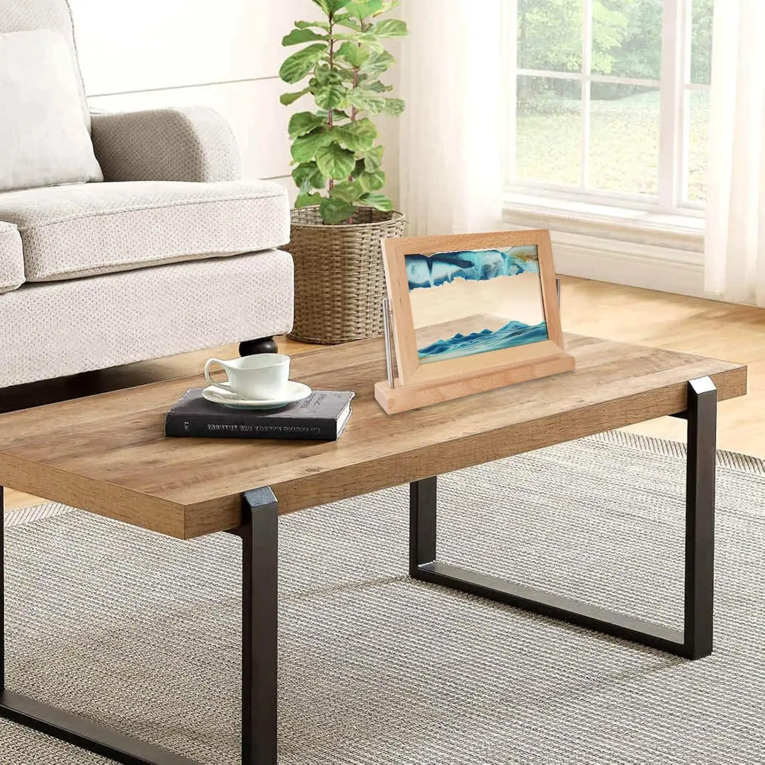 Hot Sale Quicksand Painting Moving Sand Art Picture With Wood Frame