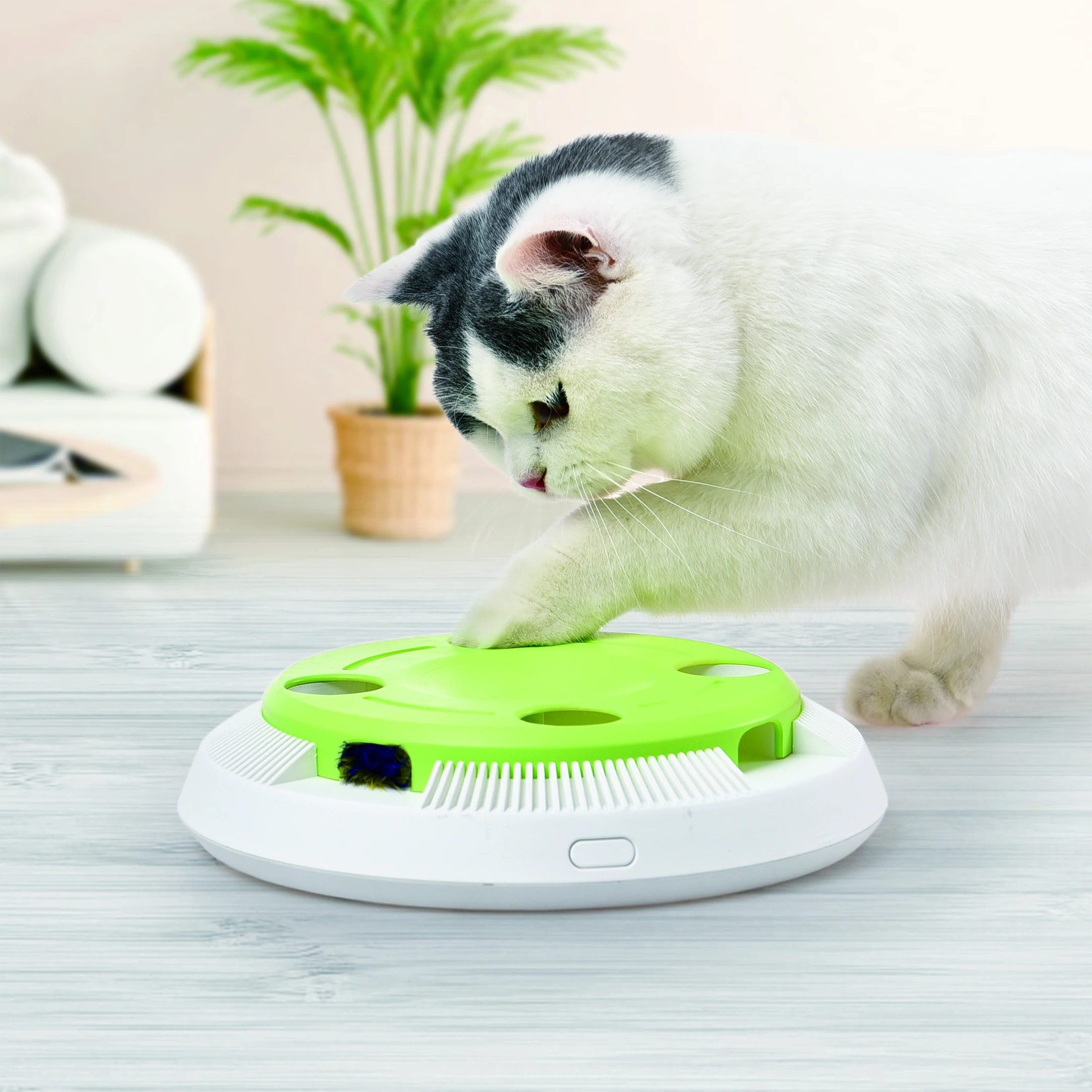 Hot Sale Smart Pet Toy Cat Interactive Product Rotating Feather Electronic Cat Toy
