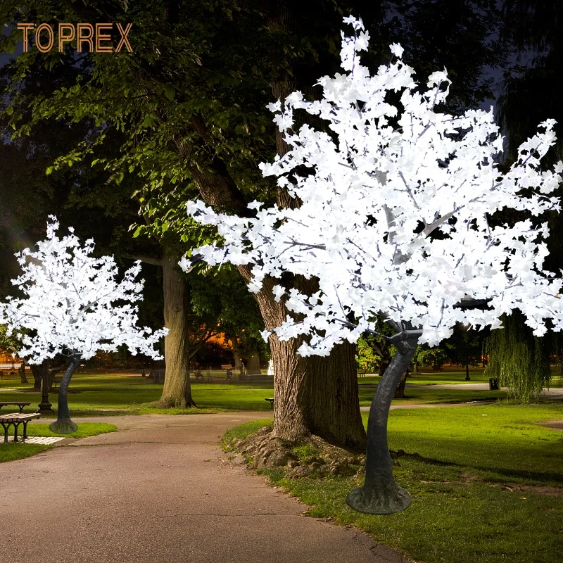Wholesale Import Outdoor Artificial Autumn Japanese White Maple Leaves Trees