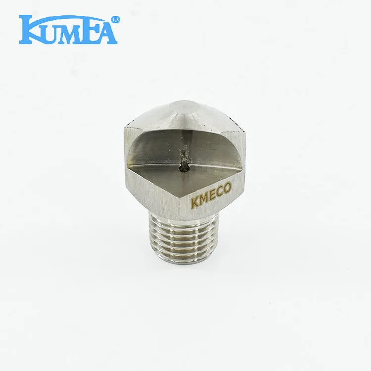 KUMEA Large size Stainless steel Water Washing Narrow Angle Spoon Deflector Jet Flat Fan Spray Nozzle