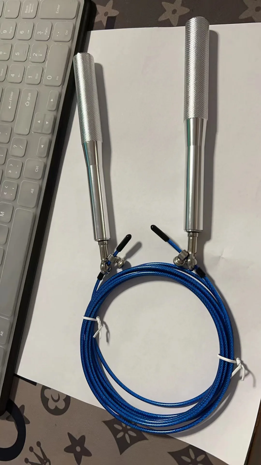 Speed Rope Adjustable Cross Fit Jump Ropes Custom Aluminum Black Silver Red Blue Skipping Rope