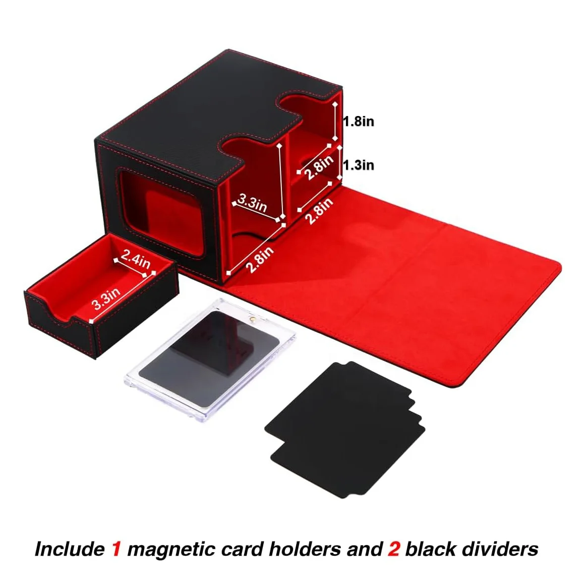 Card Deck Box Fits 200 Single Sleeved Cards Deck Box Boxes For Collectible Cards