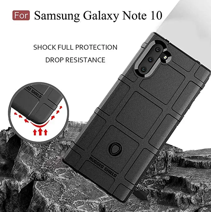 2019 New Customized Armor Rugged Shield Shockproof TPU Cell Phone Case for Samsung Note 10 Pro