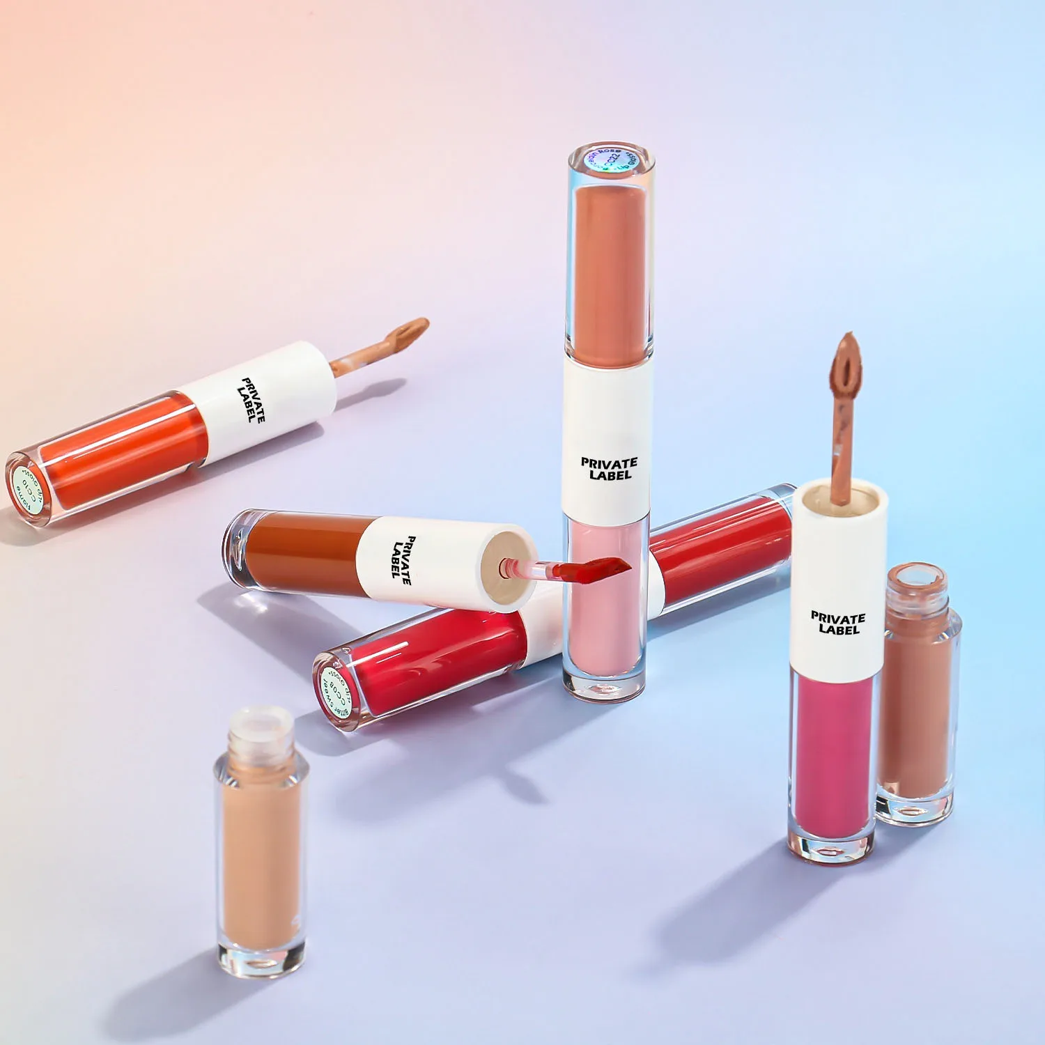 MLM Custom Makeup New Arrival Long-Lasting High Pigment Vegan Cruelty-Free Shimmer Tasty Flavored Plumping Glitter Lip Gloss