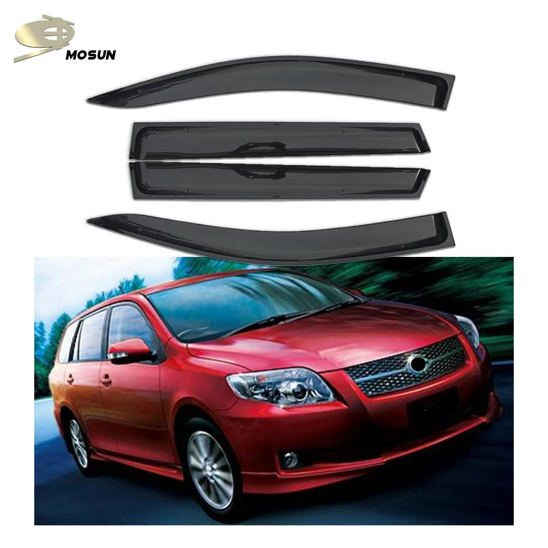 MOSUN Window Visor for TOYOTA Corolla FIELDER 2006-2012 Auto Vent Visor weather shield Deflector wind breaker Rain Guard