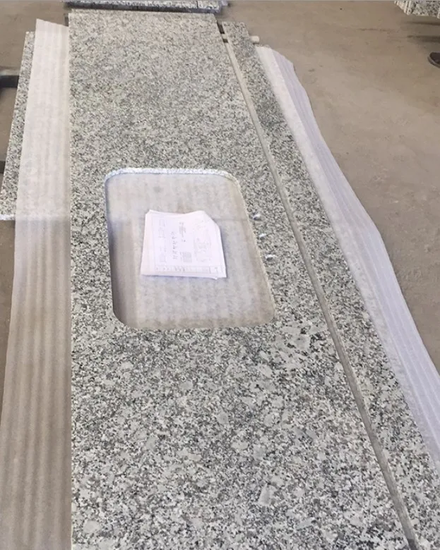 White Grey G602 Kitchen Composite Granite Countertops Prices