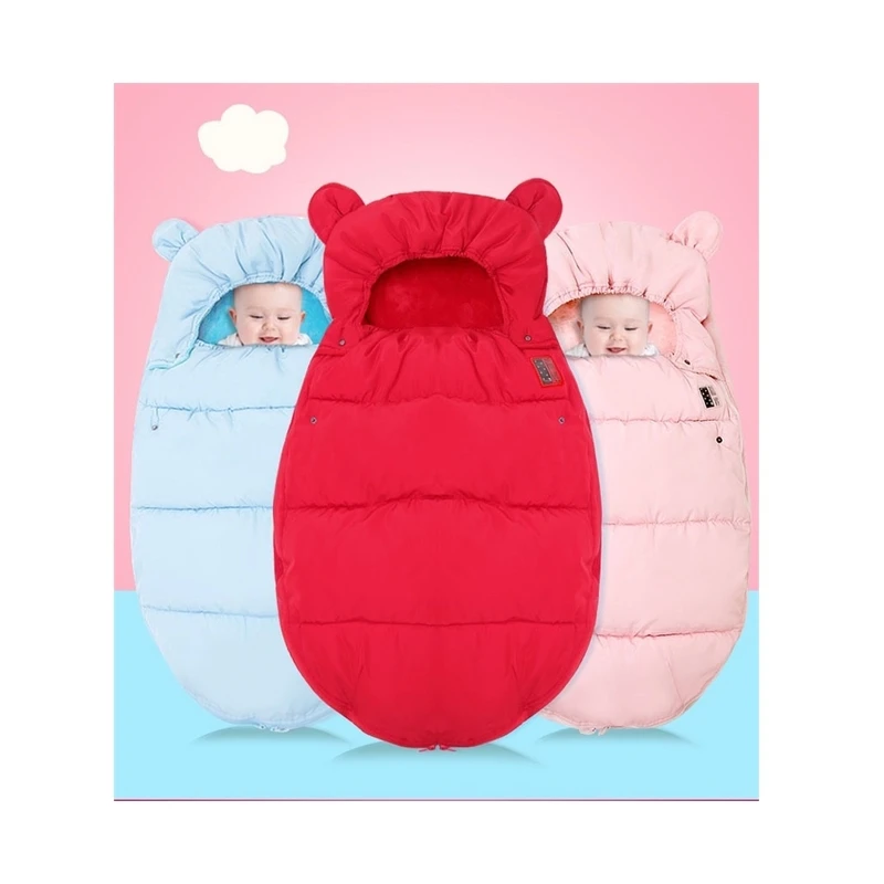 
Sleeping Bag Baby Newborn Supplies Winter Thickened Newborn Baby Outing Baby Sleeping Bag 