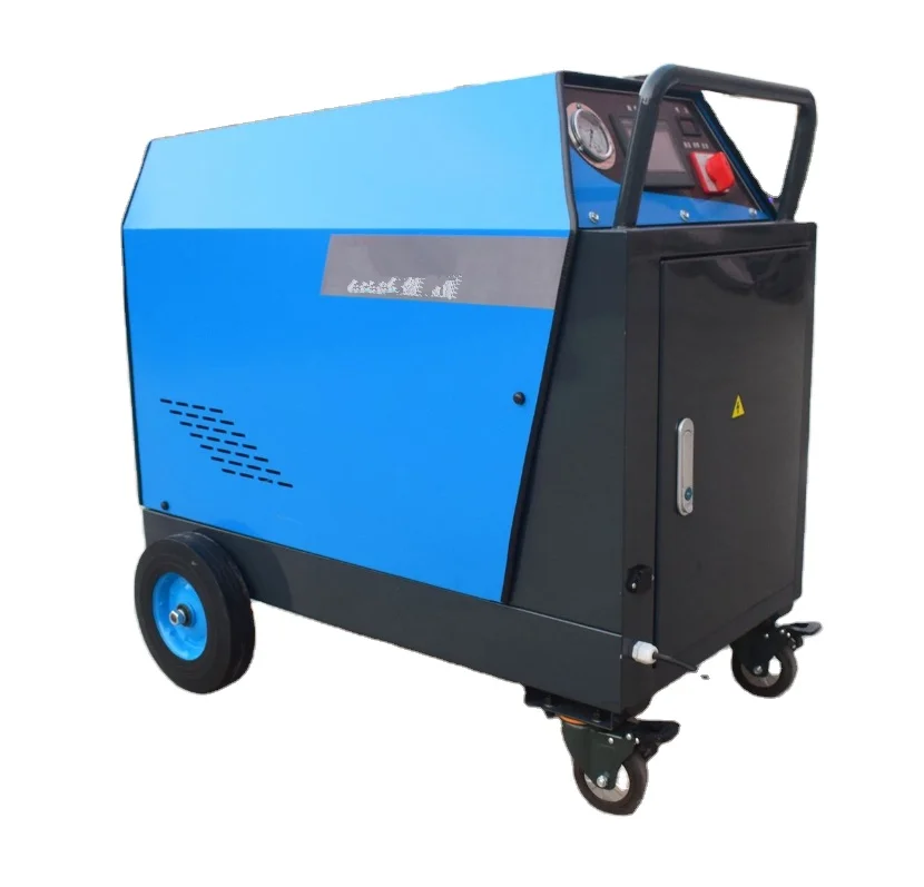GMS1040C outside use diesel heating with battery mobile car wash machine high pressure steam cleaning machine