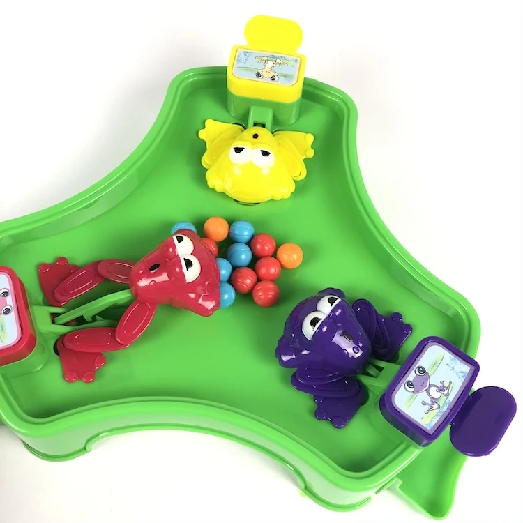 2021 Children Play Interactive Toys Frog Game Hungry Frogs Eating Beans Multiplayers Table Game For Kids