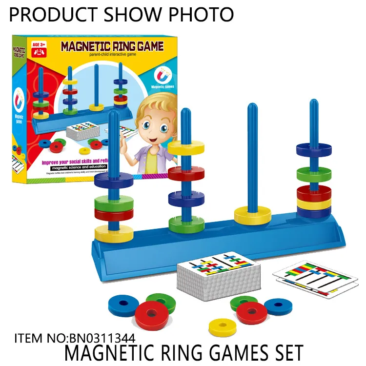 2023 Newest Science Educational Parent Child Toys Magnetic Ring Game Set