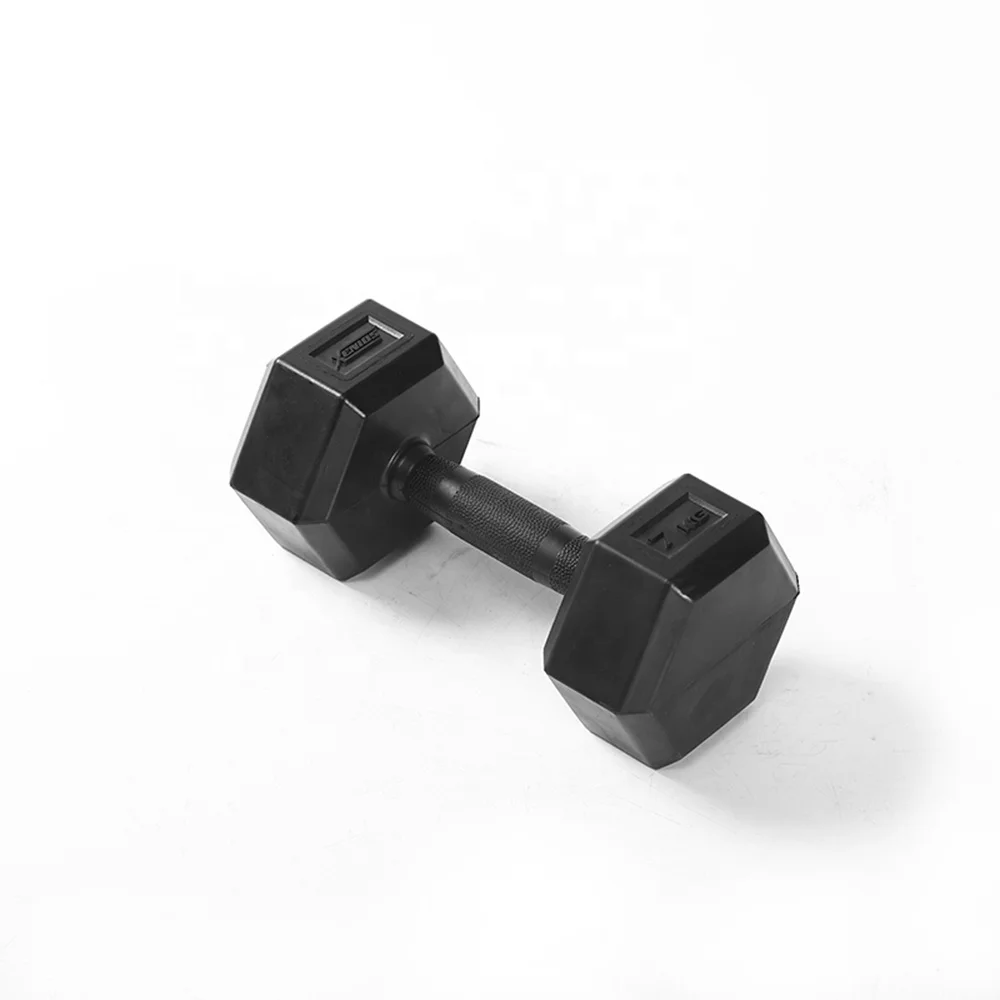 Hot sale design Small and Good-looking Coated Dumbbell Weights bodybuilding weight loss equipment black coated hex dumbbell