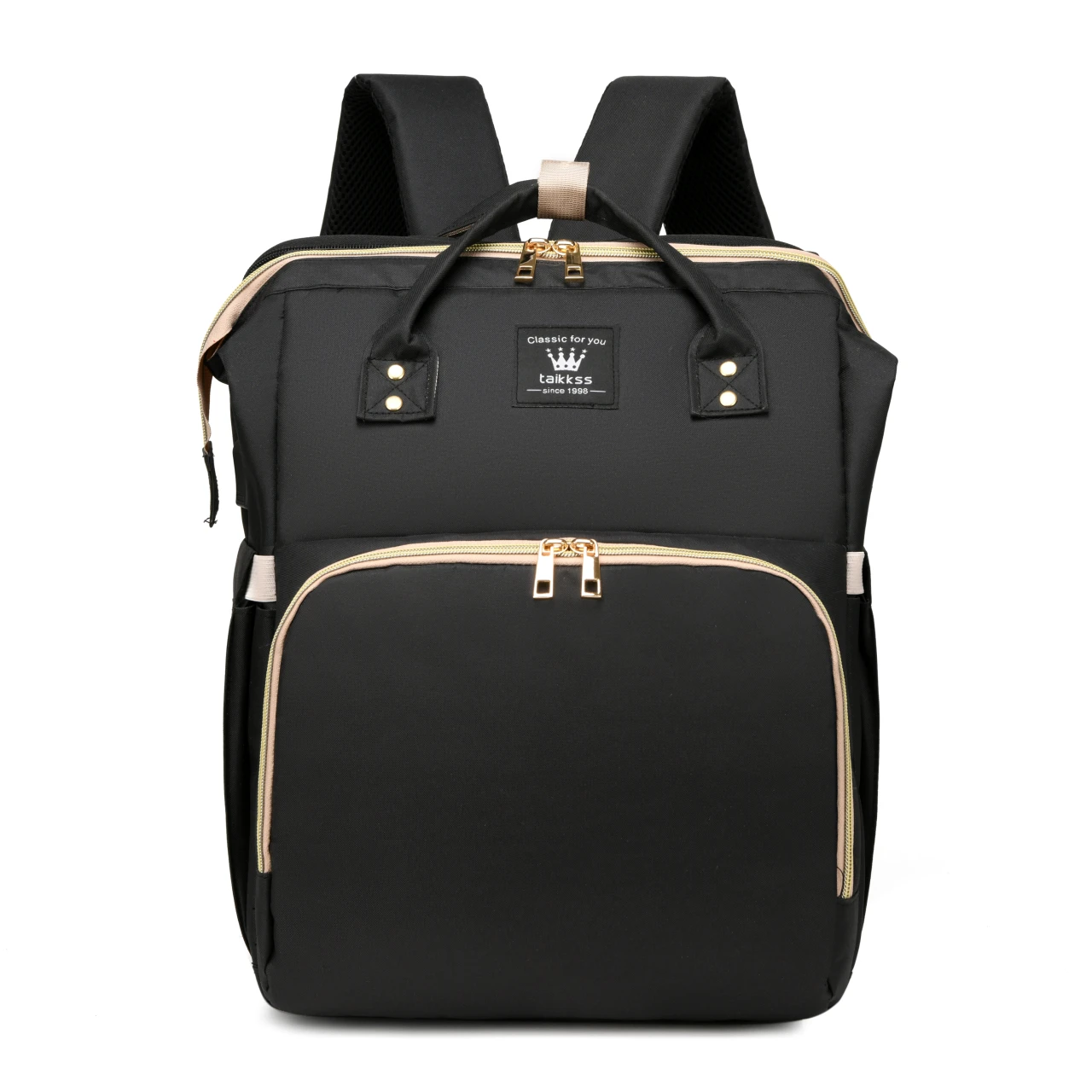 MARKSMAN Ladies Multifunctional women Bag Fashionable Double Shoulder Waterproof USB Softback Style Zipper Oxford Material