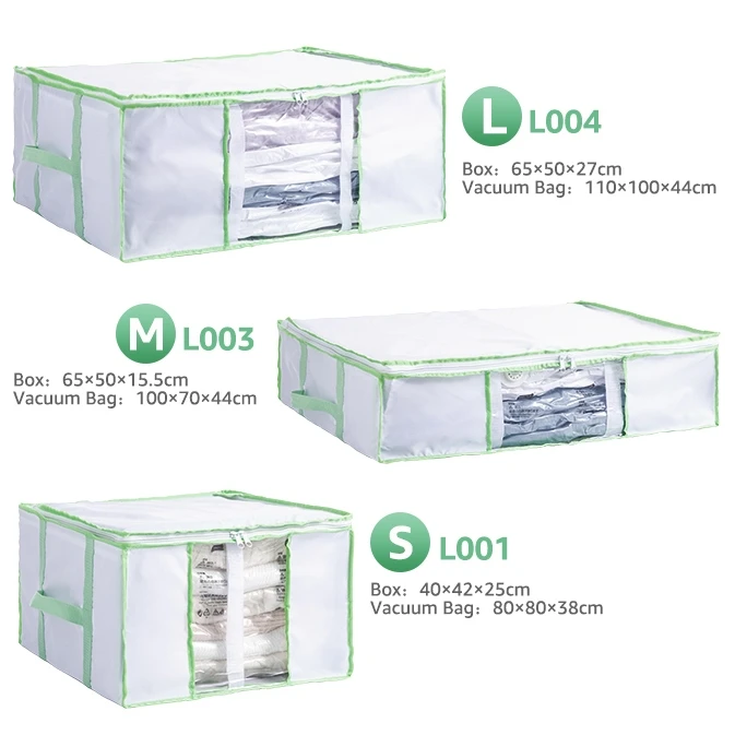 
Taili Oxford Fabric Large Capacity Quilts Vacuum Storage Bag Combination Bedding Clothing Organizer Space Saver Storage Box Bin 