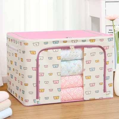 Folding Oxford Storage Box Fabric Bedding Simple Canvas Felt Clothes Collecting Bags