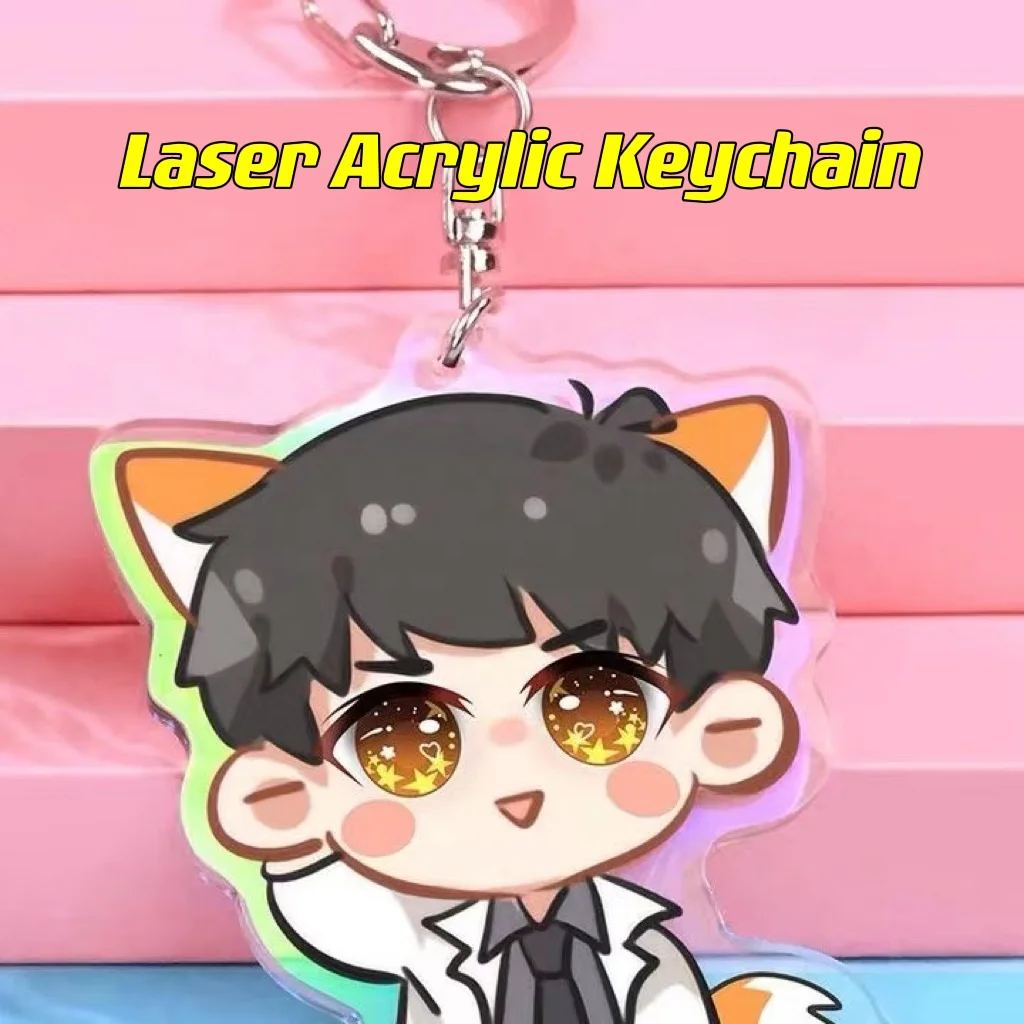 China Supplier High Quality Clear Acrylic Keychain Acrylic Keychain Custom Acrylic Charms KPOP idol keychain