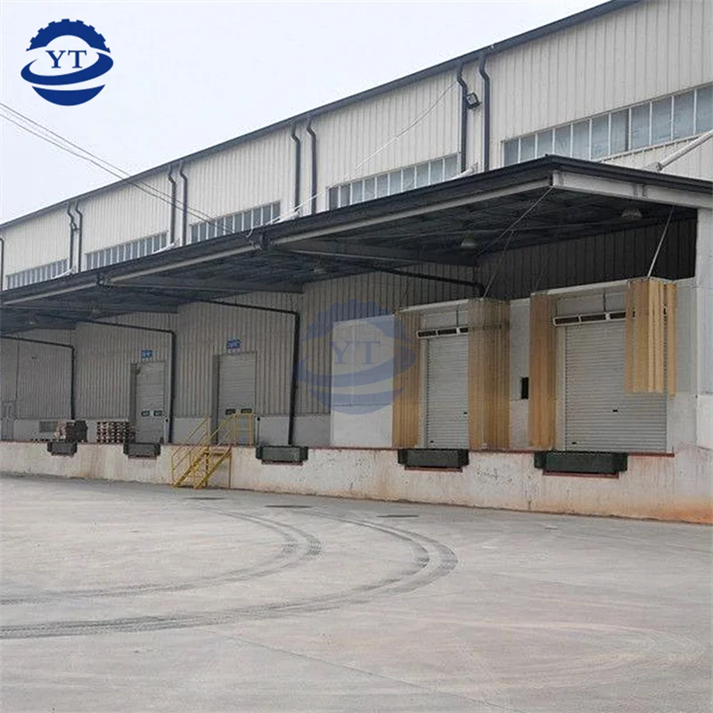 Adjustable telescopic dock leveler 6ton 8ton 10ton stationary hydraulic container loading ramp